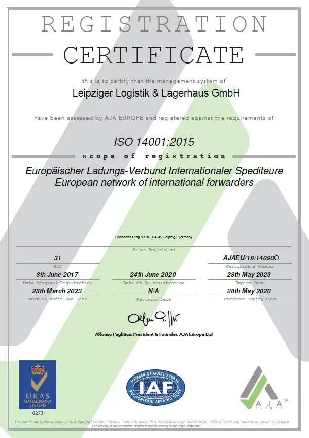 ISO 14001 Webseite