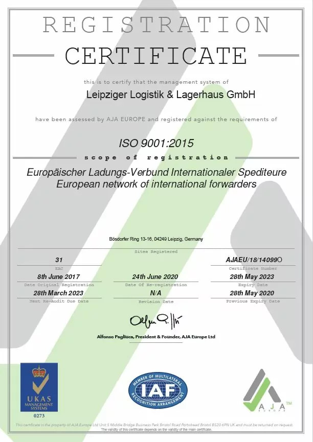 ISO 9001 Webseite